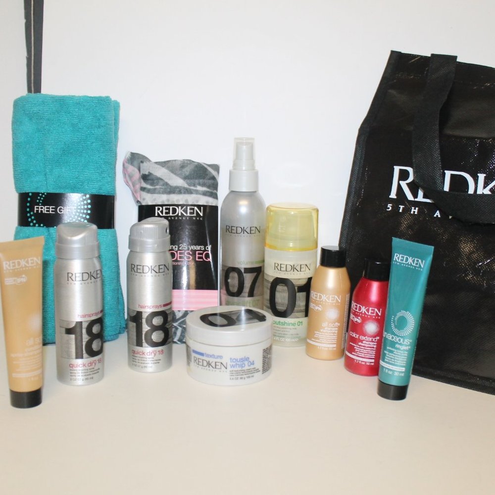 New REDKEN 11 Piece Hair Car Set Lot Bundle